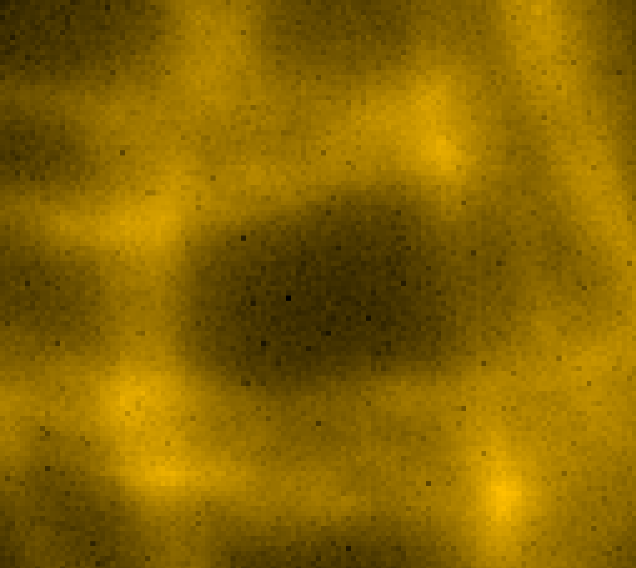 Example of a 2D image that is strongly affected by cold pixels. The cold pixels are clearly visible as they appear much darker than the surrounding pixels.